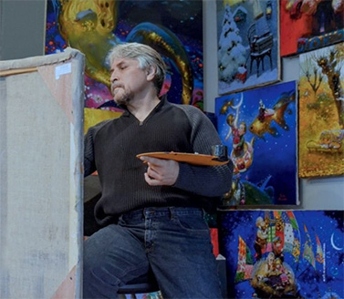 Victor painting